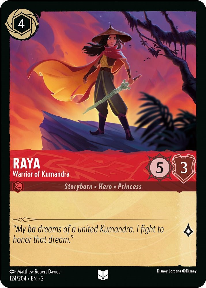 Raya - Warrior of Kumandra (124/204) [Rise of the Floodborn] | Shuffle n Cut Hobbies & Games