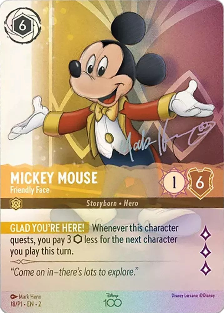 Mickey Mouse - Friendly Face (Enchanted) (18) [Disney100 Promos] | Shuffle n Cut Hobbies & Games