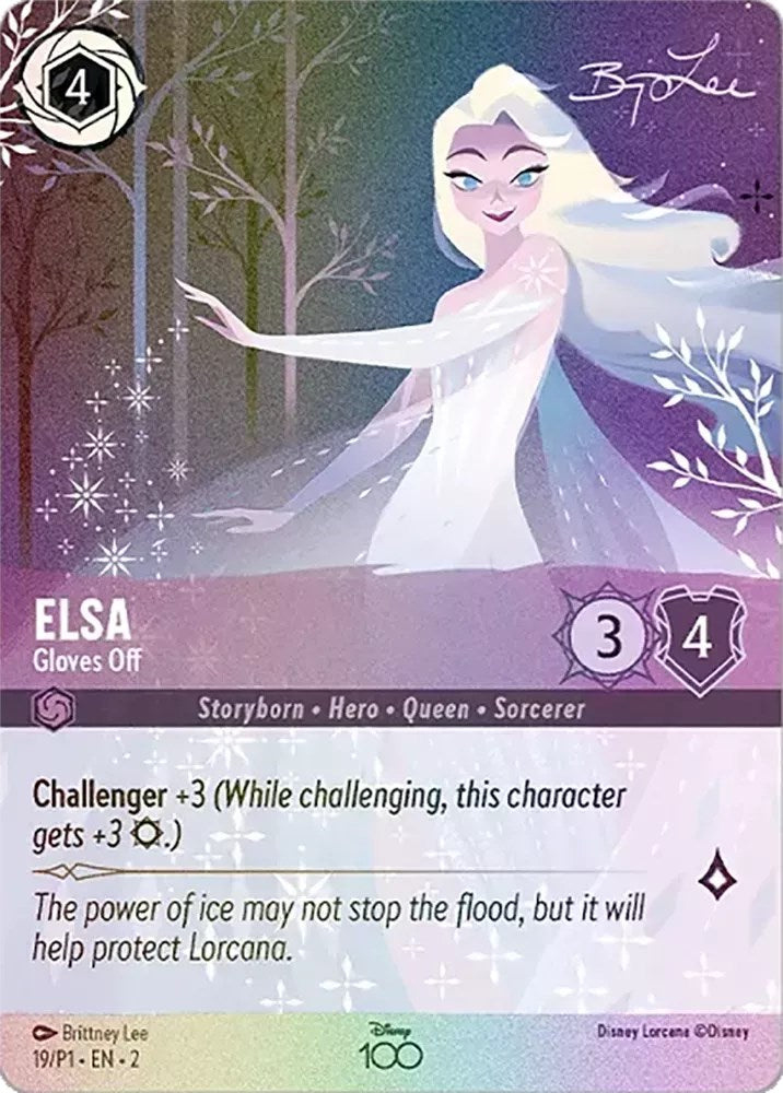 Elsa - Gloves Off (Enchanted) (19) [Disney100 Promos] | Shuffle n Cut Hobbies & Games