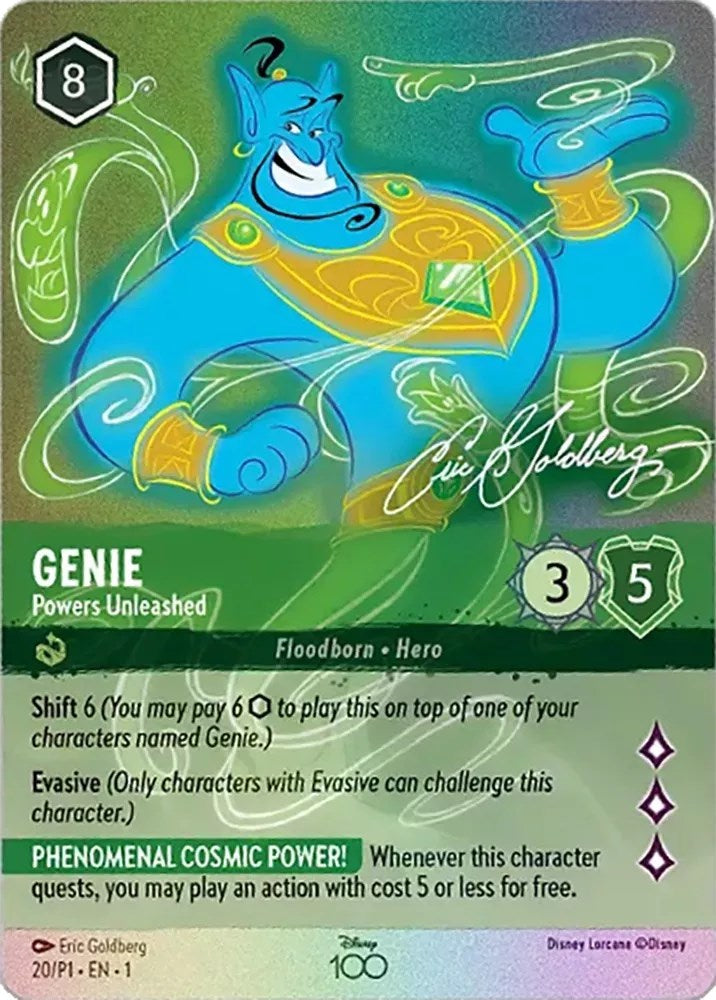 Genie - Powers Unleashed (Enchanted) (20) [Disney100 Promos] | Shuffle n Cut Hobbies & Games