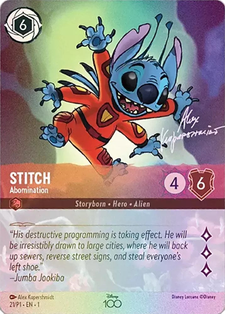 Stitch - Abomination (Enchanted) (21) [Disney100 Promos] | Shuffle n Cut Hobbies & Games