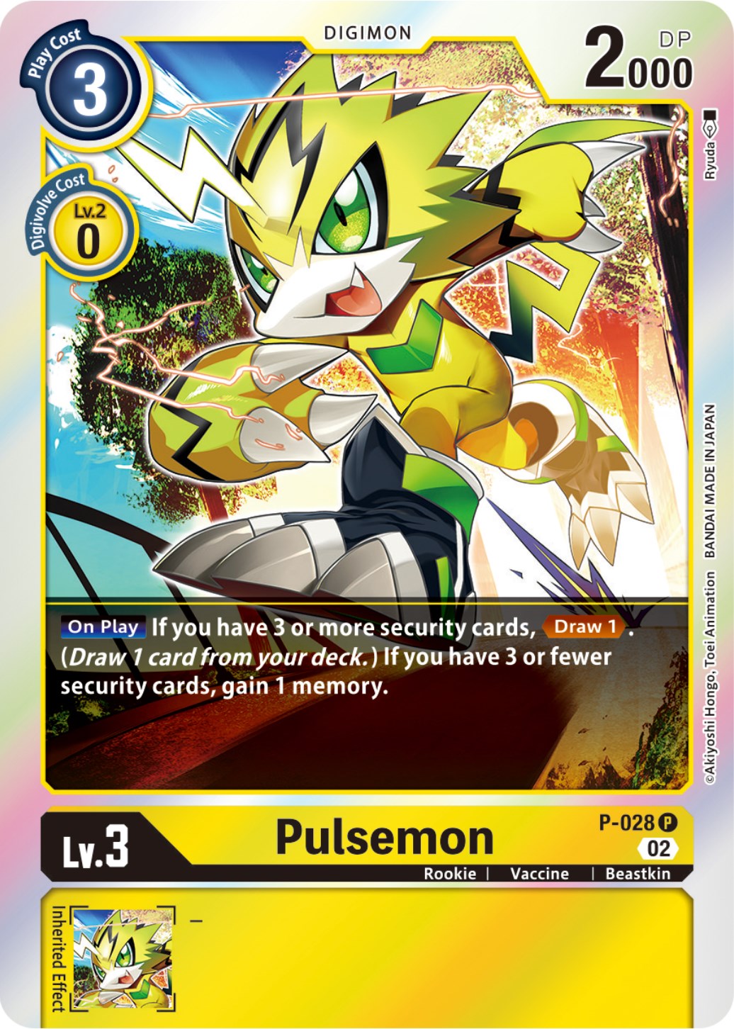 Pulsemon [P-028] (Resurgence Booster Reprint) [Promotional Cards] | Shuffle n Cut Hobbies & Games