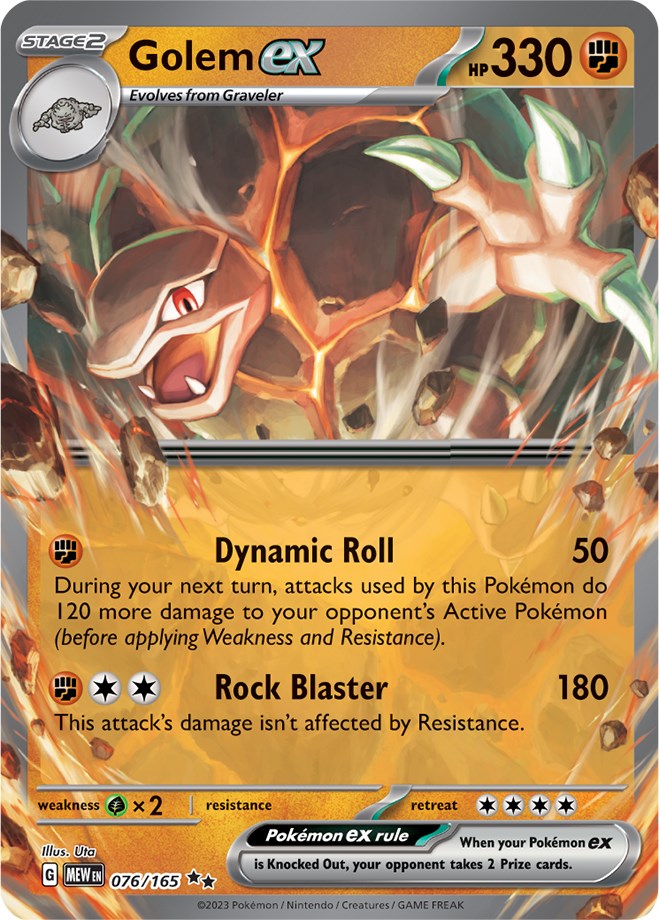 Golem ex (076/165) [Scarlet & Violet 151] | Shuffle n Cut Hobbies & Games