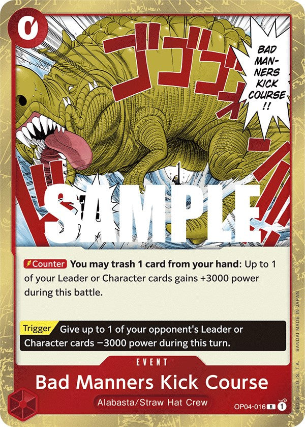 Bad Manners Kick Course [Kingdoms of Intrigue] | Shuffle n Cut Hobbies & Games