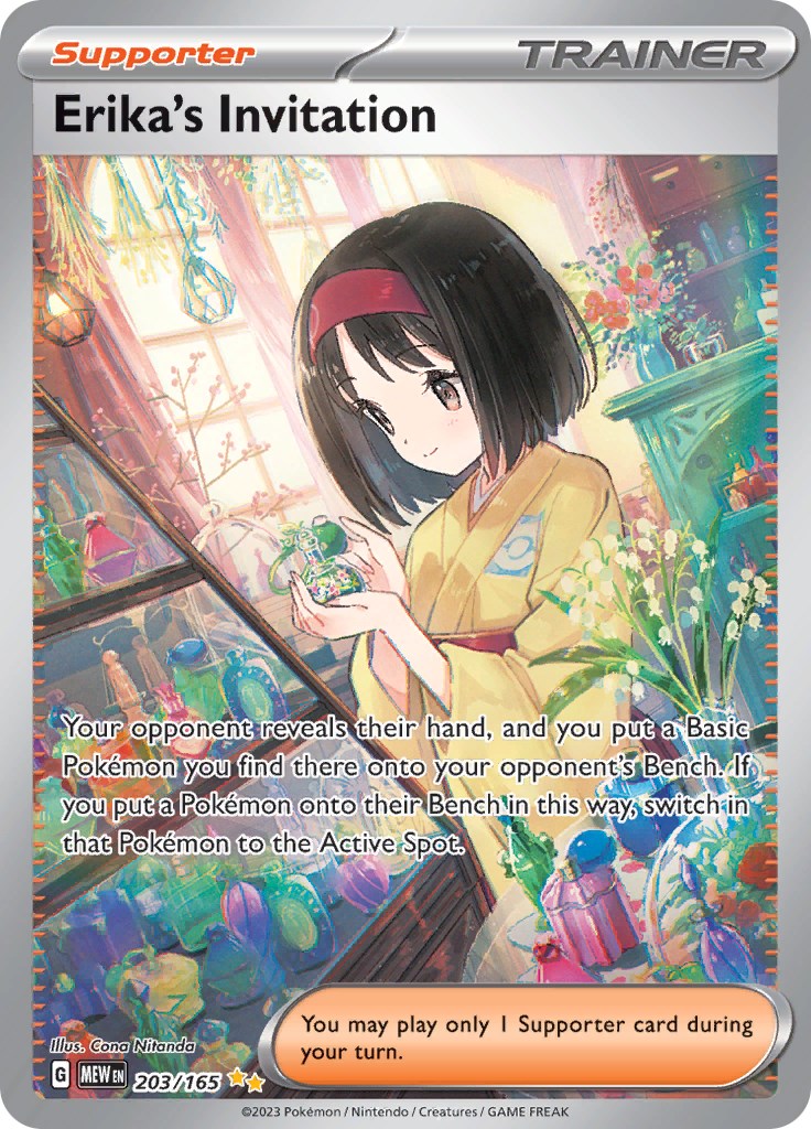 Erika's Invitation (203/165) [Scarlet & Violet 151] | Shuffle n Cut Hobbies & Games