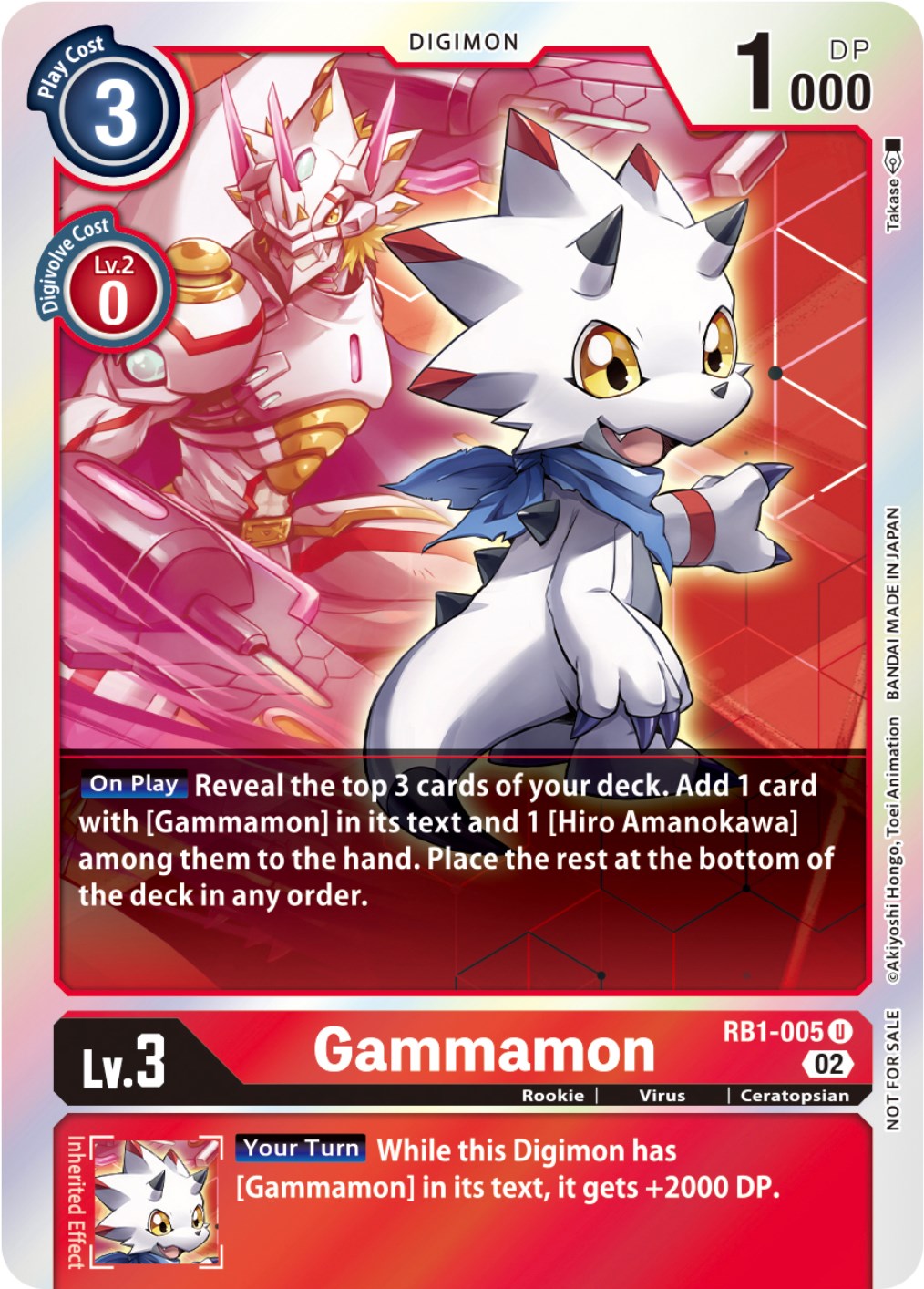 Gammamon [RB1-005] (Box Topper) [Resurgence Booster] | Shuffle n Cut Hobbies & Games