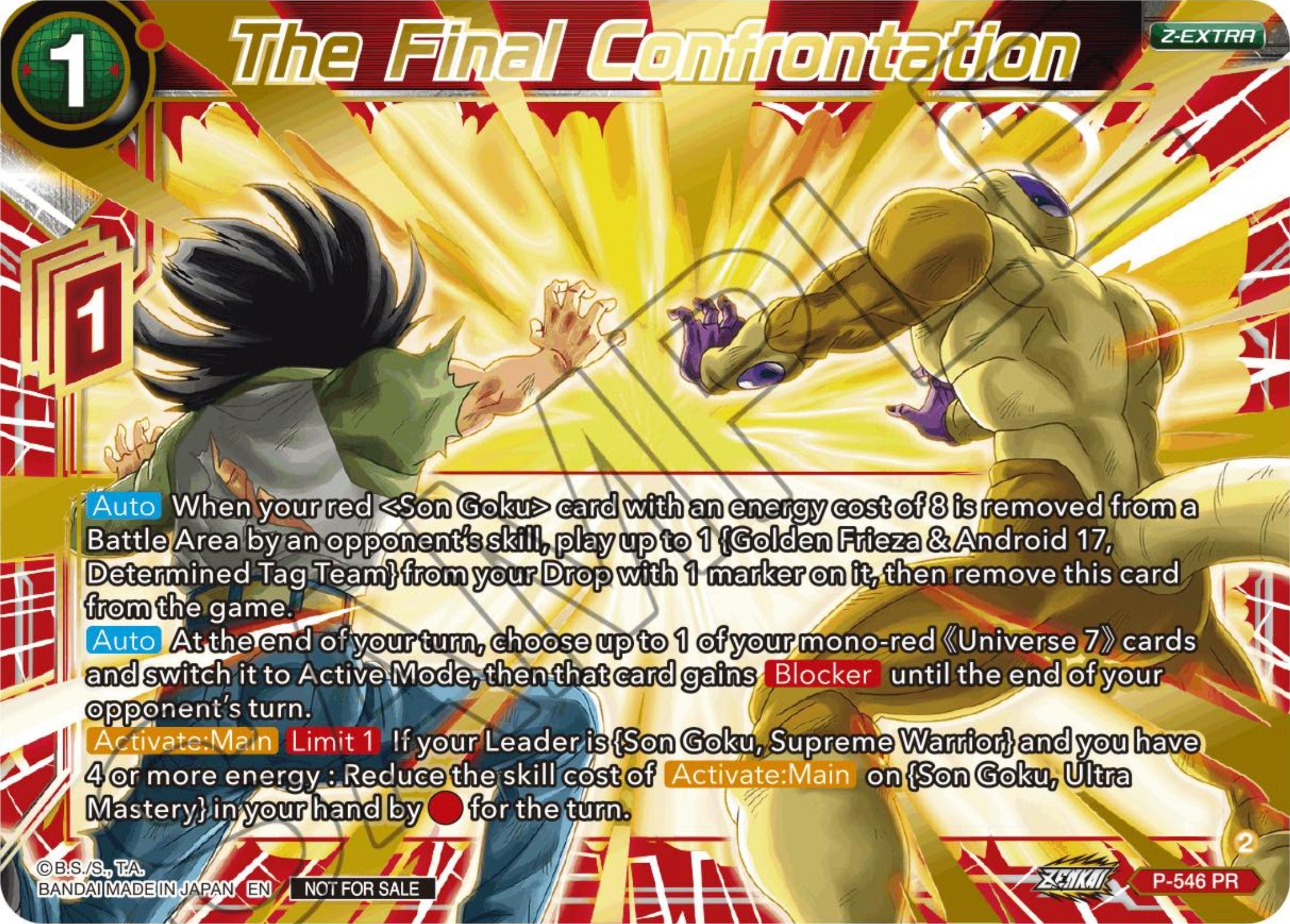 The Final Confrontation (Championship Z Extra Card Pack 2023) (P-546) [Tournament Promotion Cards] | Shuffle n Cut Hobbies & Games