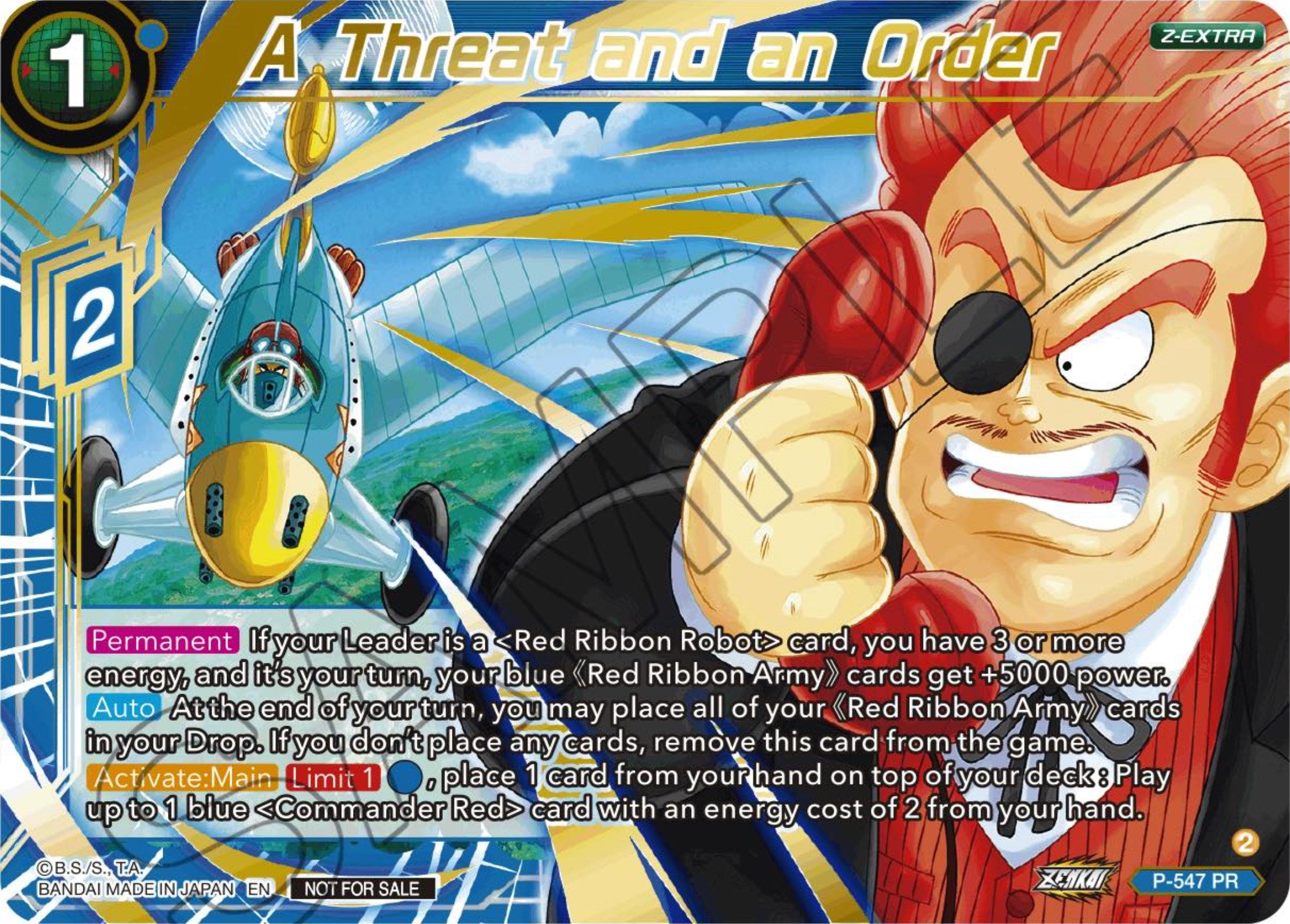A Threat and an Order (Championship Z Extra Card Pack 2023) (P-547) [Tournament Promotion Cards] | Shuffle n Cut Hobbies & Games