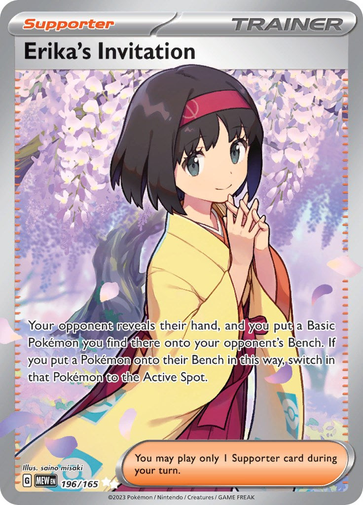Erika's Invitation (196/165) [Scarlet & Violet 151] | Shuffle n Cut Hobbies & Games