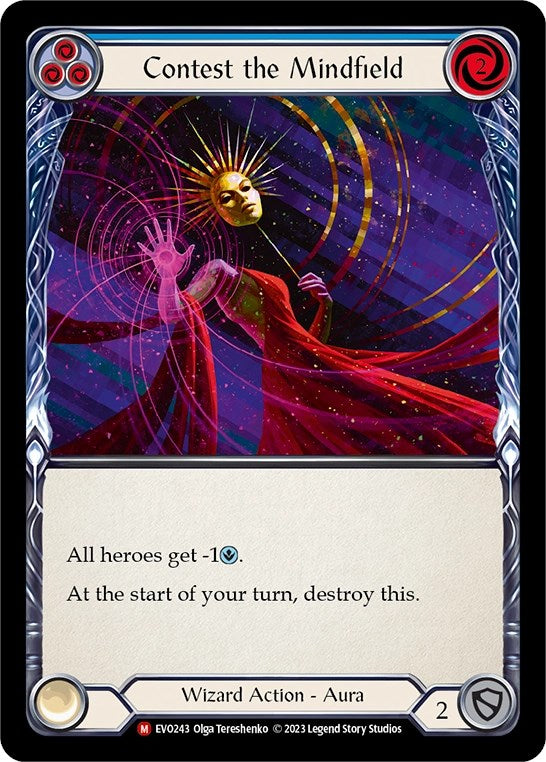 Contest the Mindfield [EVO243] (Bright Lights)  Rainbow Foil | Shuffle n Cut Hobbies & Games