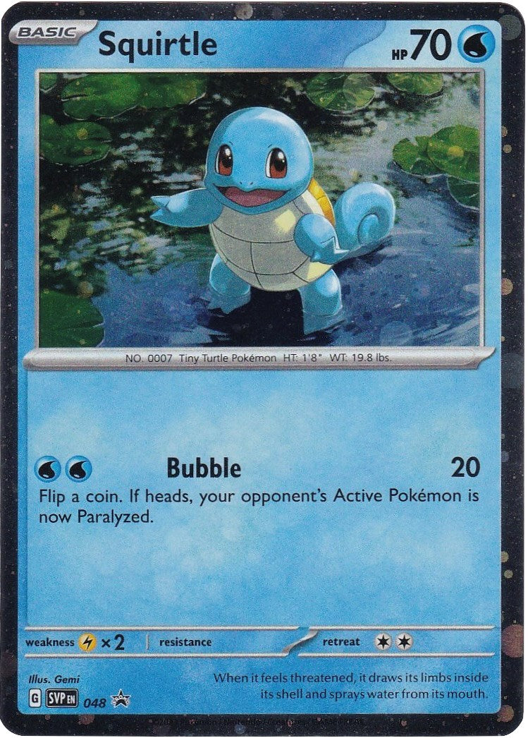 Squirtle (048) (Cosmos Holo) [Scarlet & Violet: Black Star Promos] | Shuffle n Cut Hobbies & Games