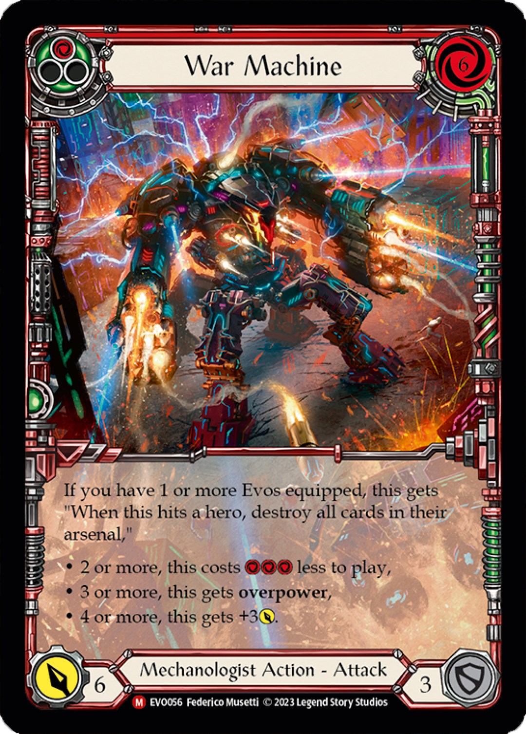 War Machine (Extended Art) [EVO056] (Bright Lights)  Rainbow Foil | Shuffle n Cut Hobbies & Games