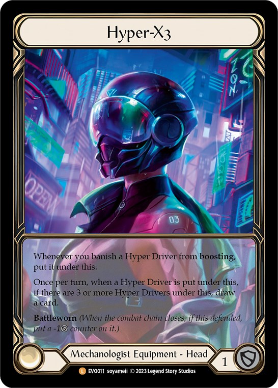 Hyper-X3 (Extended Art) [EVO011] (Bright Lights)  Cold Foil | Shuffle n Cut Hobbies & Games