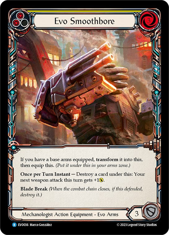 Evo Smoothbore [EVO036] (Bright Lights)  Cold Foil | Shuffle n Cut Hobbies & Games
