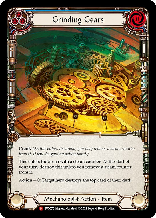 Grinding Gears [EVO070] (Bright Lights)  Rainbow Foil | Shuffle n Cut Hobbies & Games
