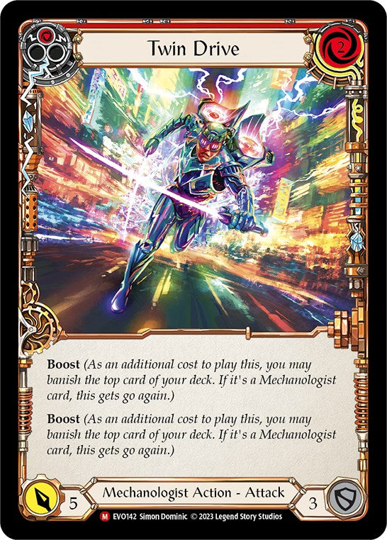 Twin Drive [EVO142] (Bright Lights)  Rainbow Foil | Shuffle n Cut Hobbies & Games