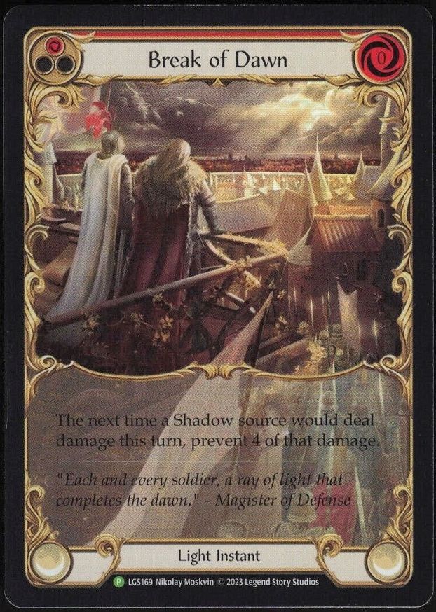 Break of Dawn (Red) [LGS169] (Promo)  Rainbow Foil | Shuffle n Cut Hobbies & Games