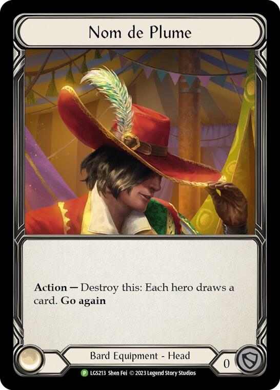 Nom de Plume [LGS213] (Promo)  Rainbow Foil | Shuffle n Cut Hobbies & Games