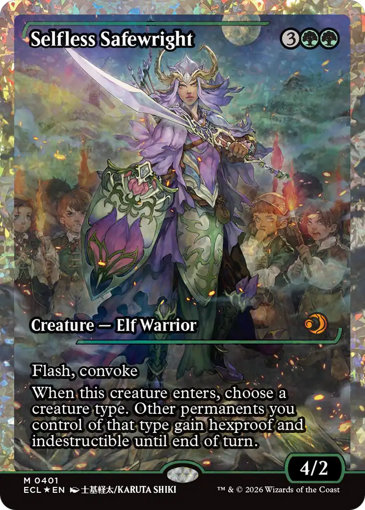 Selfless Safewright (Showcase) (Fracture Foil) [Lorwyn Eclipsed] | Shuffle n Cut Hobbies & Games