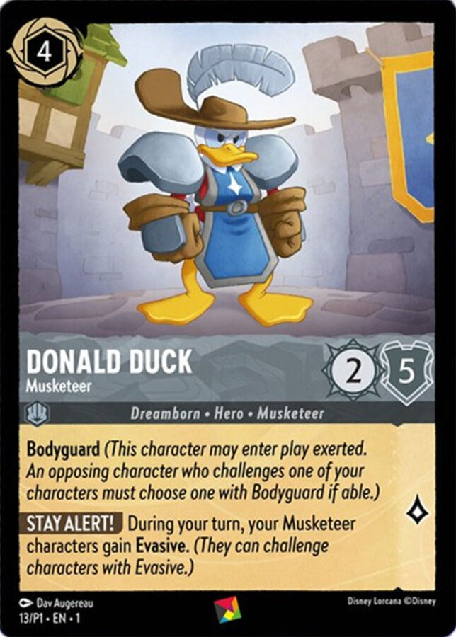 Donald Duck - Musketeer (13/P1) [Promo Cards] | Shuffle n Cut Hobbies & Games