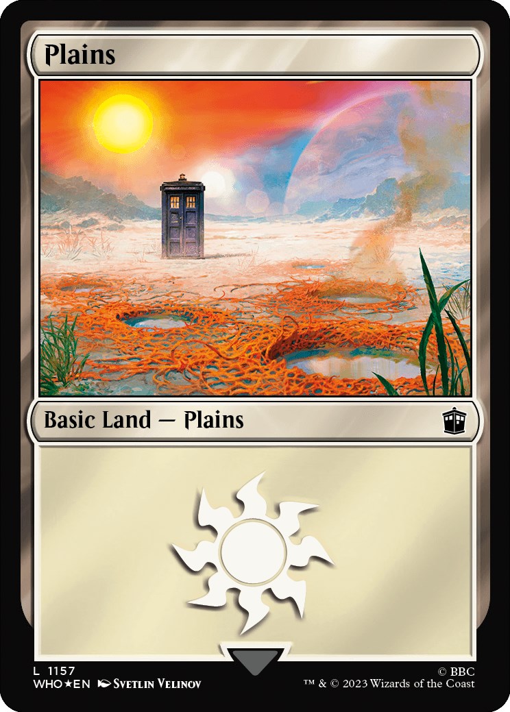 Plains (1157) (Surge Foil) [Doctor Who] | Shuffle n Cut Hobbies & Games