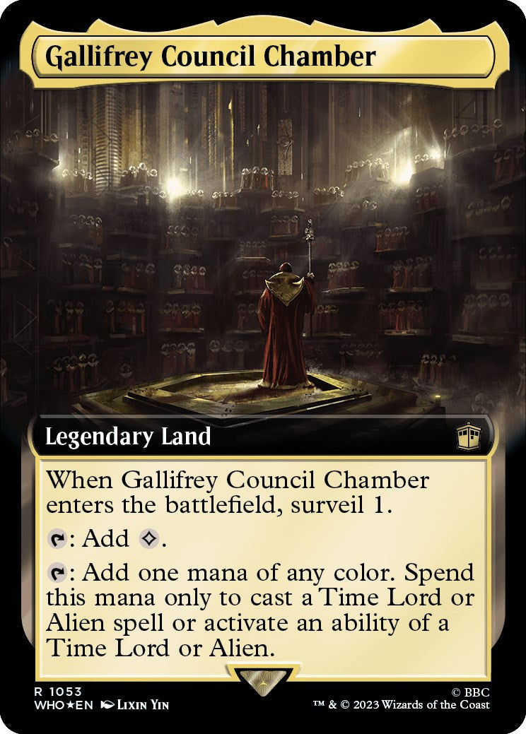 Gallifrey Council Chamber (Extended Art) (Surge Foil) [Doctor Who] | Shuffle n Cut Hobbies & Games
