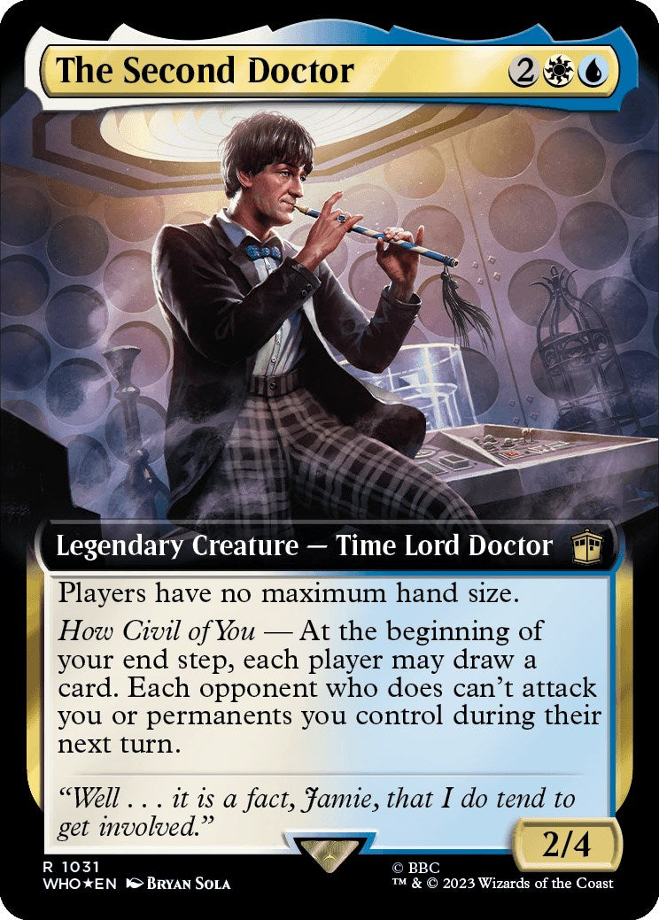 The Second Doctor (Extended Art) (Surge Foil) [Doctor Who] | Shuffle n Cut Hobbies & Games