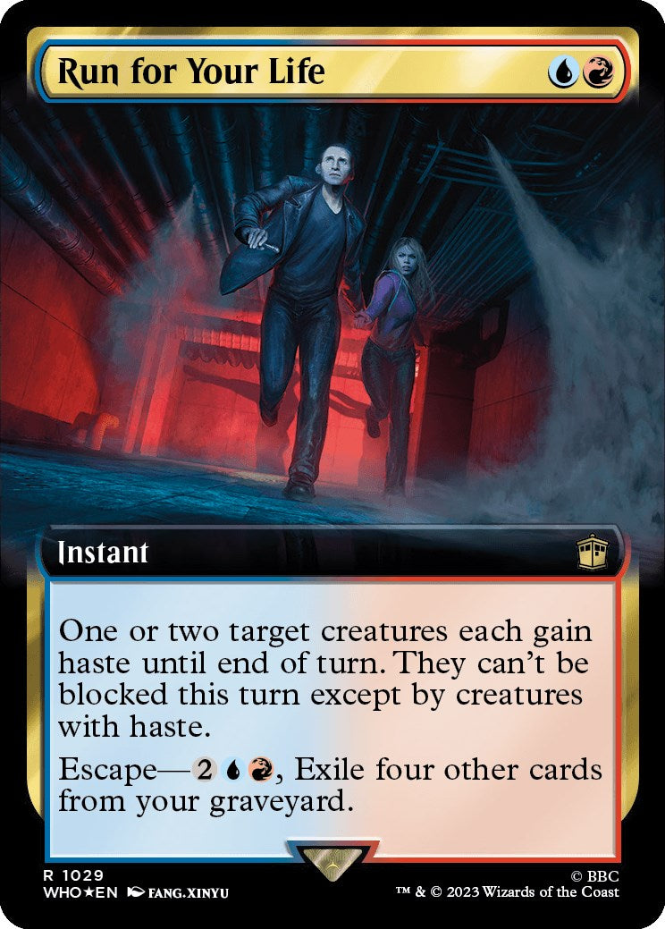 Run for Your Life (Extended Art) (Surge Foil) [Doctor Who] | Shuffle n Cut Hobbies & Games