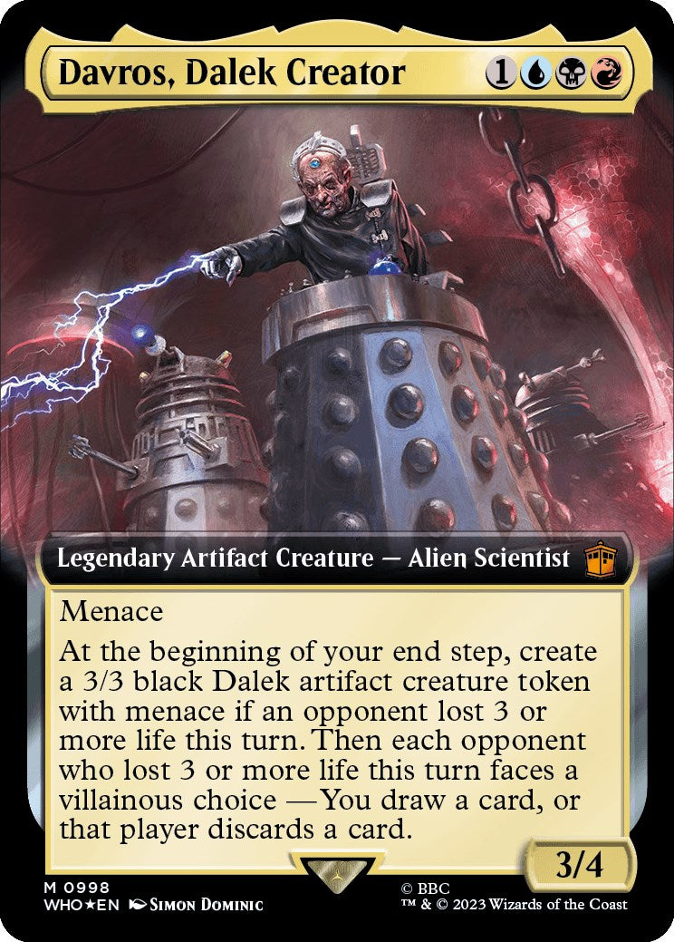 Davros, Dalek Creator (Extended Art) (Surge Foil) [Doctor Who] | Shuffle n Cut Hobbies & Games