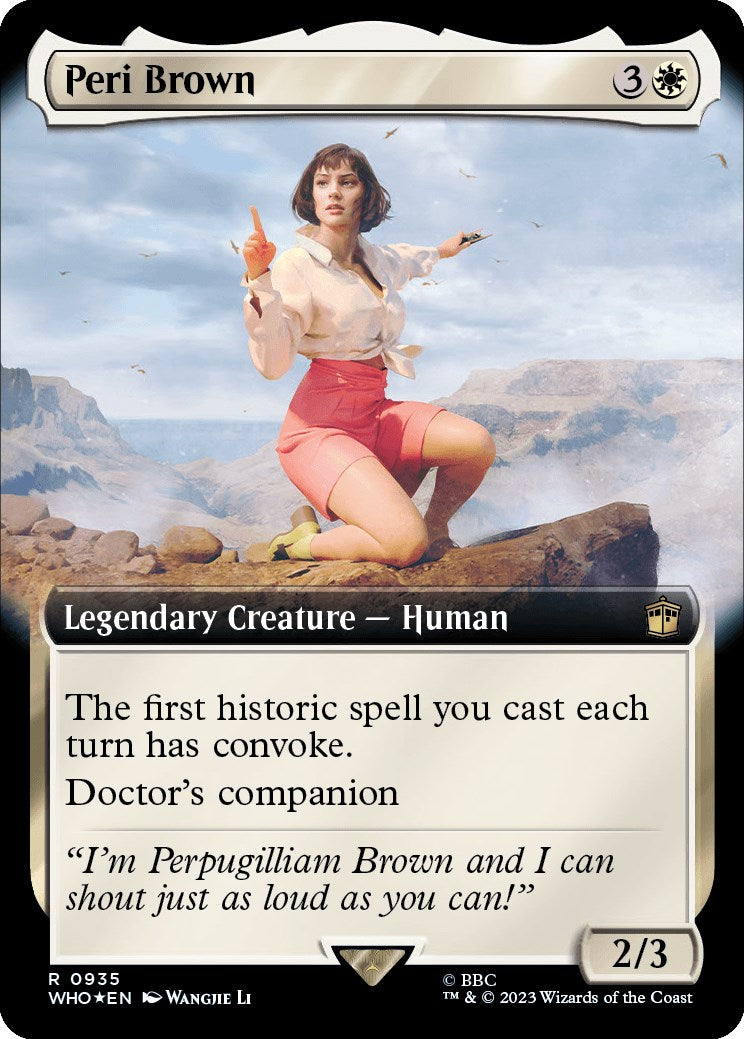 Peri Brown (Extended Art) (Surge Foil) [Doctor Who] | Shuffle n Cut Hobbies & Games