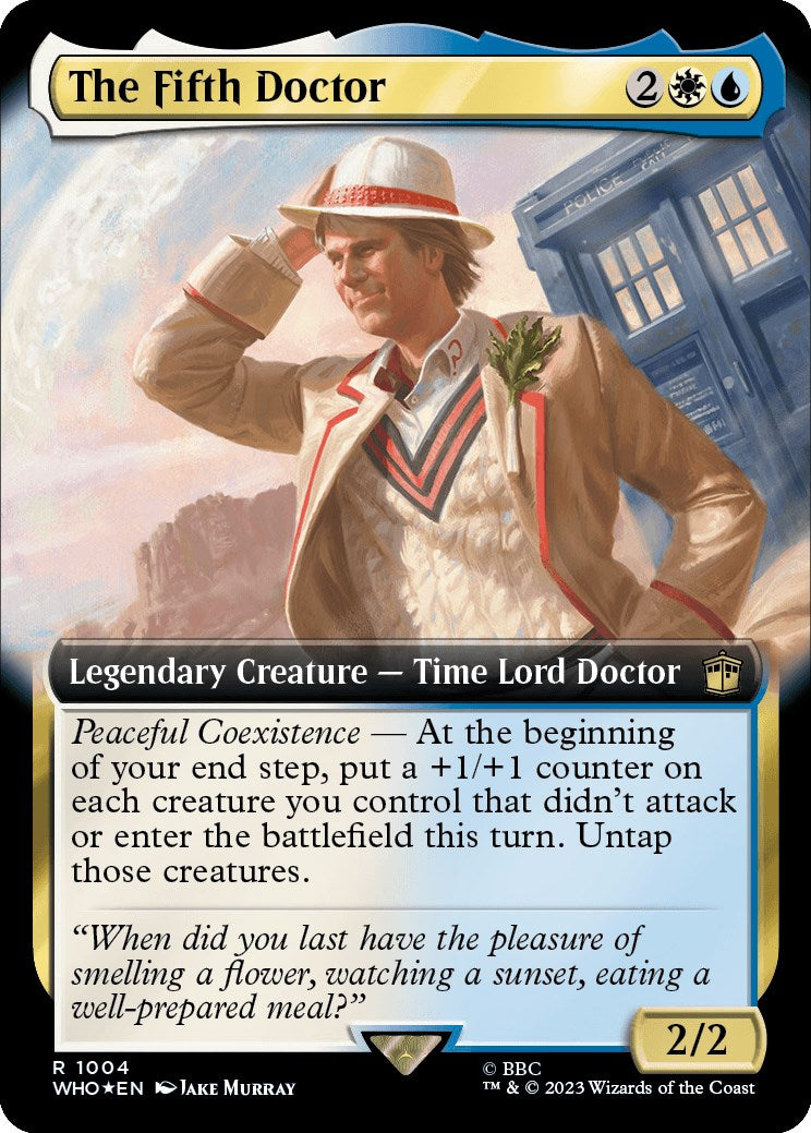 The Fifth Doctor (Extended Art) (Surge Foil) [Doctor Who] | Shuffle n Cut Hobbies & Games