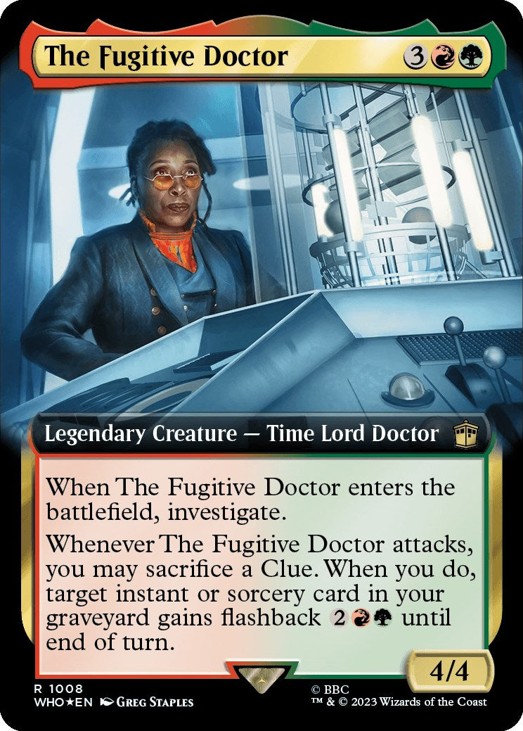 The Fugitive Doctor (Extended Art) (Surge Foil) [Doctor Who] | Shuffle n Cut Hobbies & Games