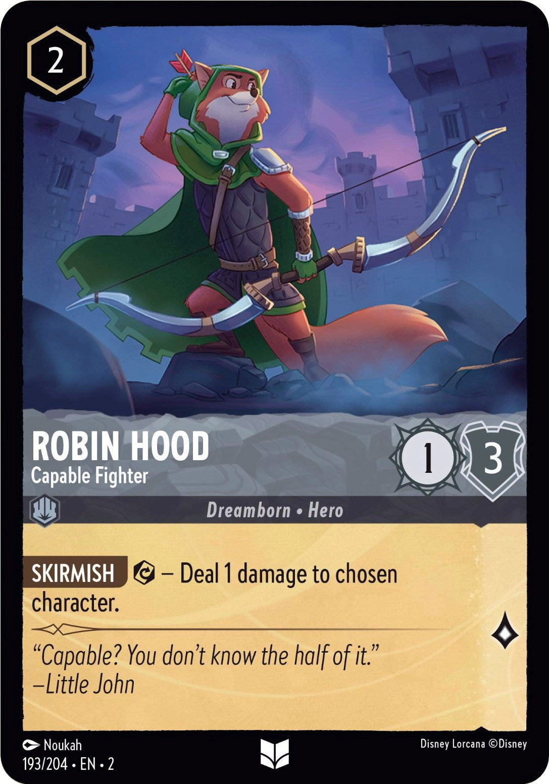 Robin Hood - Capable Fighter (193/204) [Rise of the Floodborn] | Shuffle n Cut Hobbies & Games