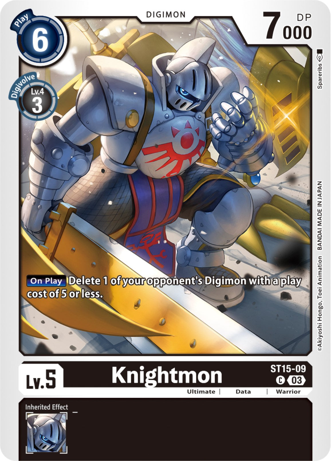 Knightmon [ST15-09] [Starter Deck: Dragon of Courage] | Shuffle n Cut Hobbies & Games