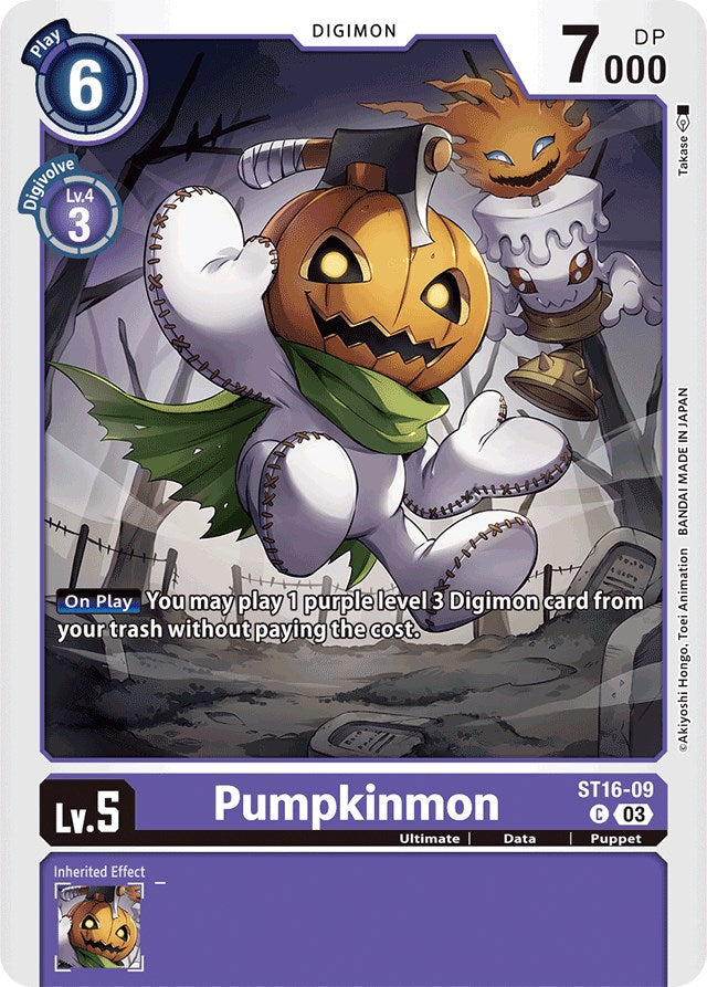 Pumpkinmon [ST16-09] [Starter Deck: Wolf of Friendship] | Shuffle n Cut Hobbies & Games