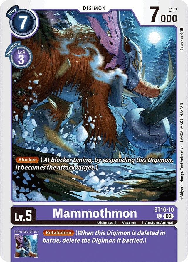 Mammothmon [ST16-10] [Starter Deck: Wolf of Friendship] | Shuffle n Cut Hobbies & Games