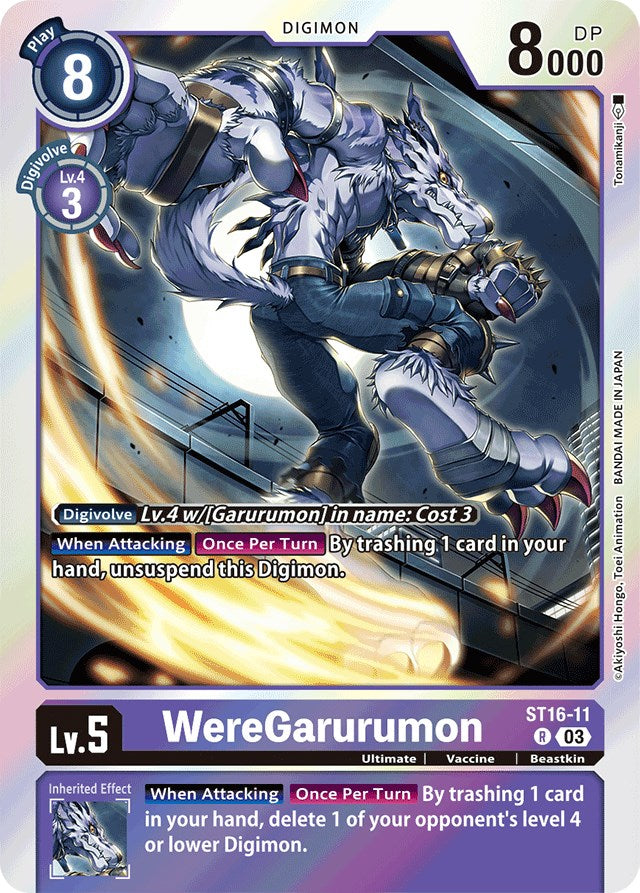 WereGarurumon [ST16-11] [Starter Deck: Wolf of Friendship] | Shuffle n Cut Hobbies & Games