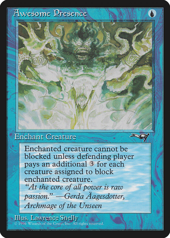 Awesome Presence (Creature Facing) [Alliances] | Shuffle n Cut Hobbies & Games