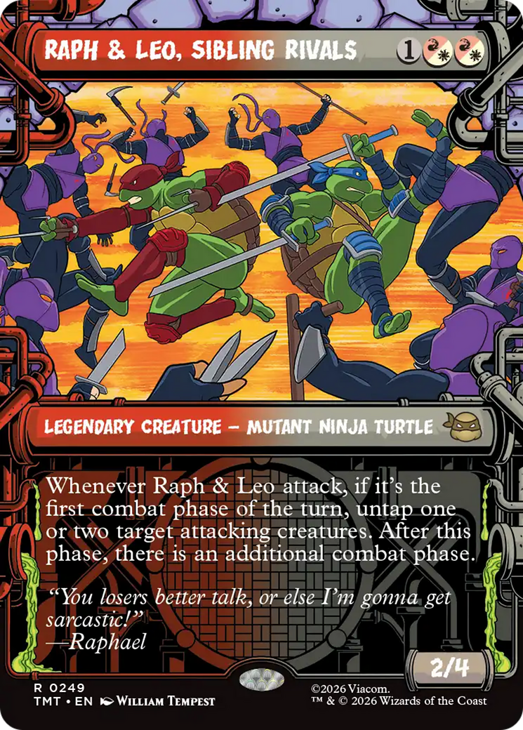 Raph & Leo, Sibling Rivals (Showcase) [Teenage Mutant Ninja Turtles] | Shuffle n Cut Hobbies & Games