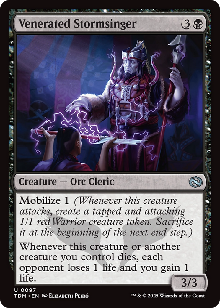 Venerated Stormsinger [Tarkir: Dragonstorm] | Shuffle n Cut Hobbies & Games
