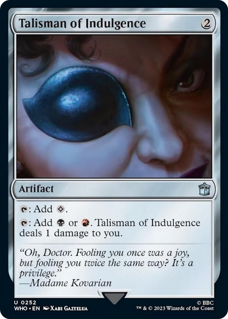 Talisman of Indulgence [Doctor Who] | Shuffle n Cut Hobbies & Games