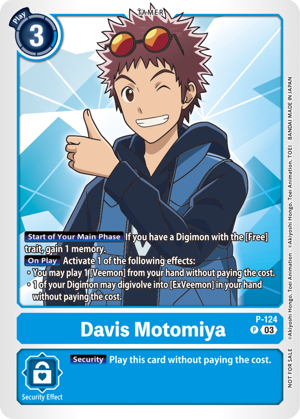 Davis Motomiya [P-124] (NYCC 2023 Demo Deck) [Promotional Cards] | Shuffle n Cut Hobbies & Games