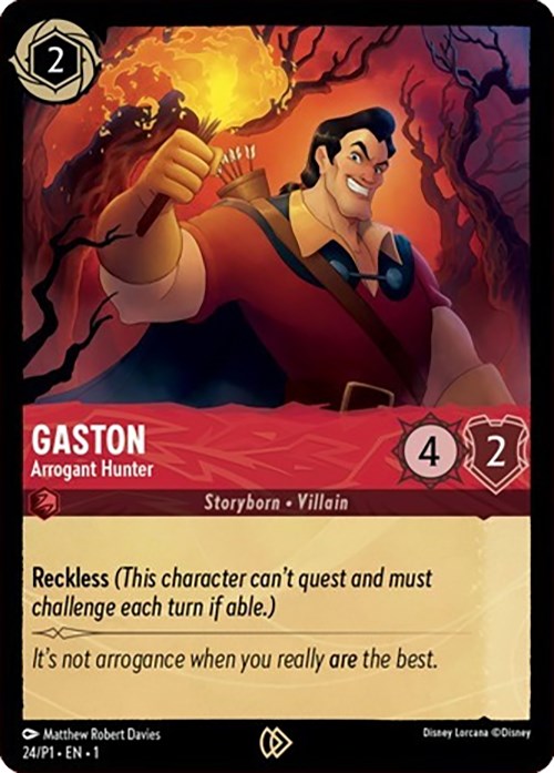 Gaston - Arrogant Hunter (24) [Promo Cards] | Shuffle n Cut Hobbies & Games