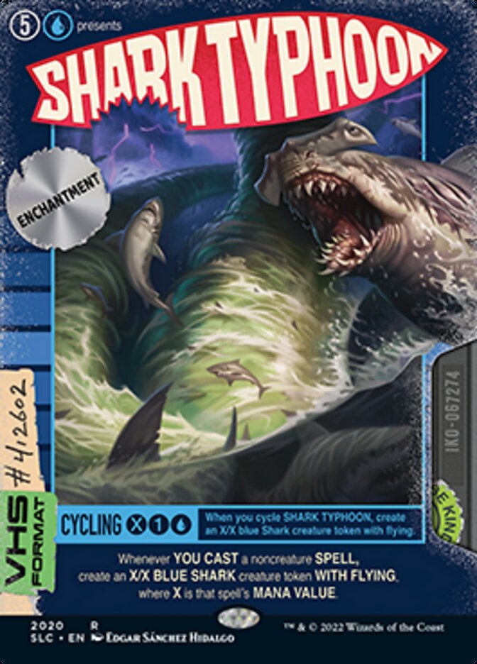 Shark Typhoon (Borderless Alternate Art) [Secret Lair Countdown Kit] | Shuffle n Cut Hobbies & Games