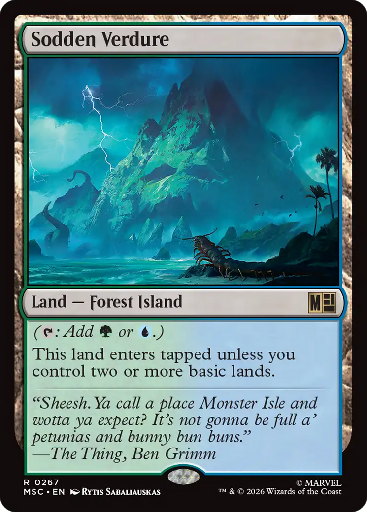 Sodden Verdure (Surge Foil) [Marvel Super Heroes Commander] | Shuffle n Cut Hobbies & Games
