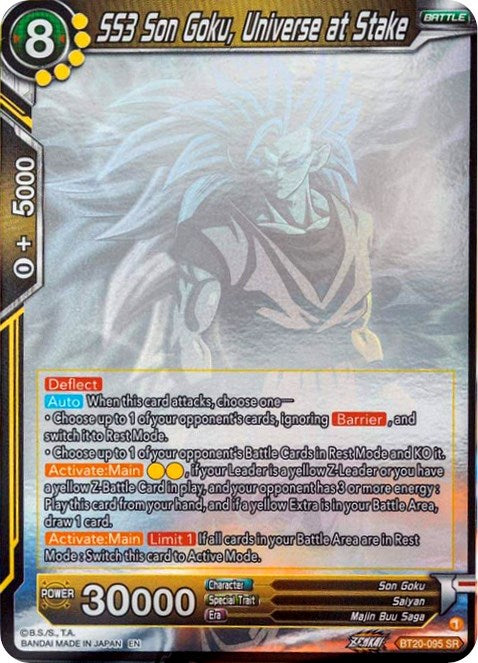 SS3 Son Goku, Universe at Stake (Hologram) (BT20-095) [Power Absorbed] | Shuffle n Cut Hobbies & Games