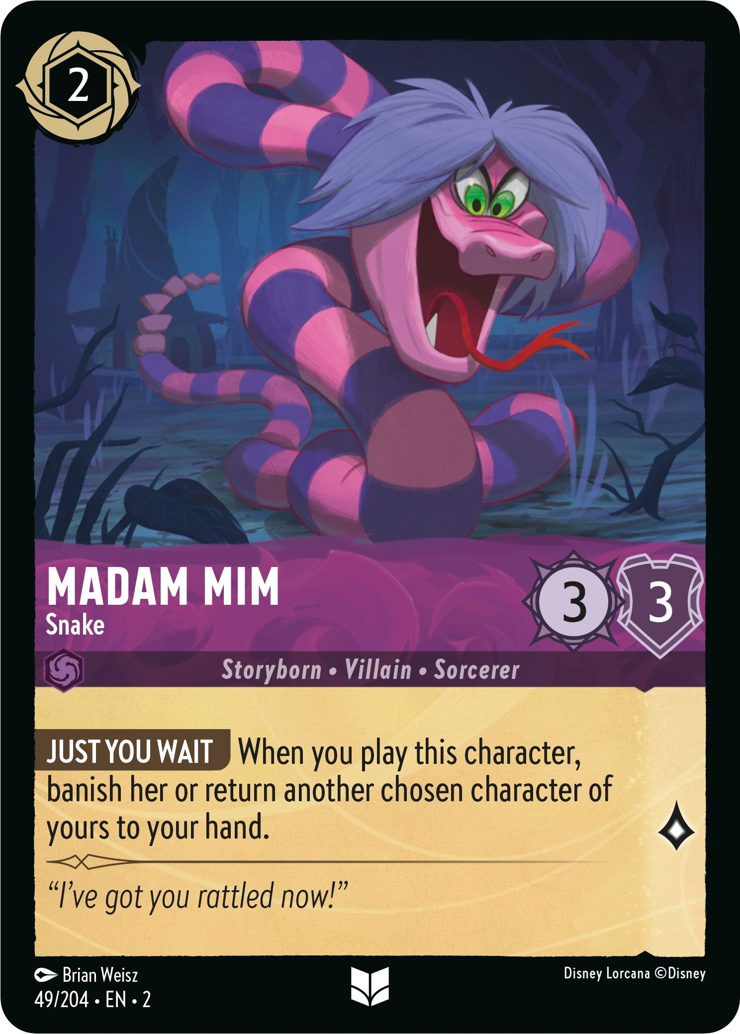 Madam Mim - Snake (49/204) [Rise of the Floodborn] | Shuffle n Cut Hobbies & Games