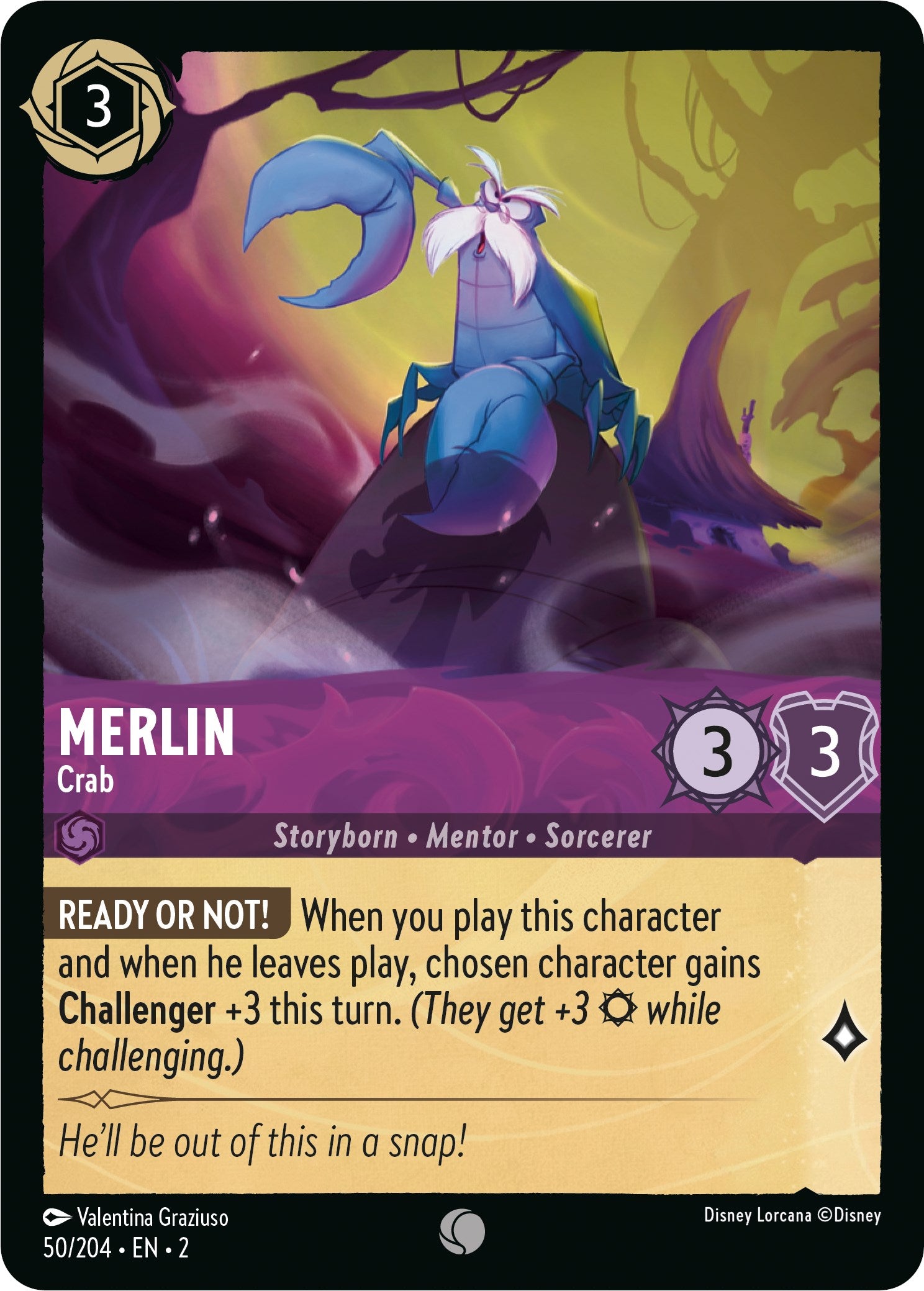 Merlin - Crab (50/204) [Rise of the Floodborn] | Shuffle n Cut Hobbies & Games
