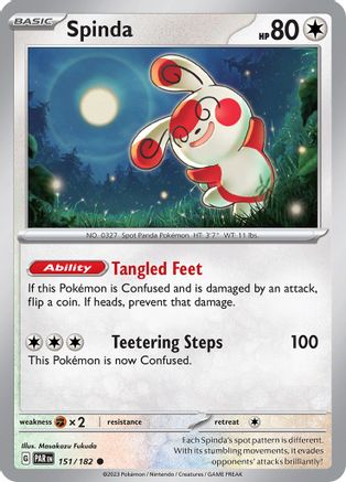 Spinda (151/182) [Scarlet & Violet: Paradox Rift] | Shuffle n Cut Hobbies & Games