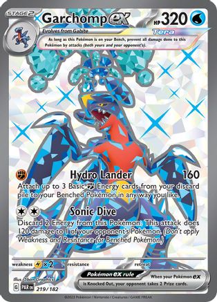Garchomp ex (219/182) [Scarlet & Violet: Paradox Rift] | Shuffle n Cut Hobbies & Games